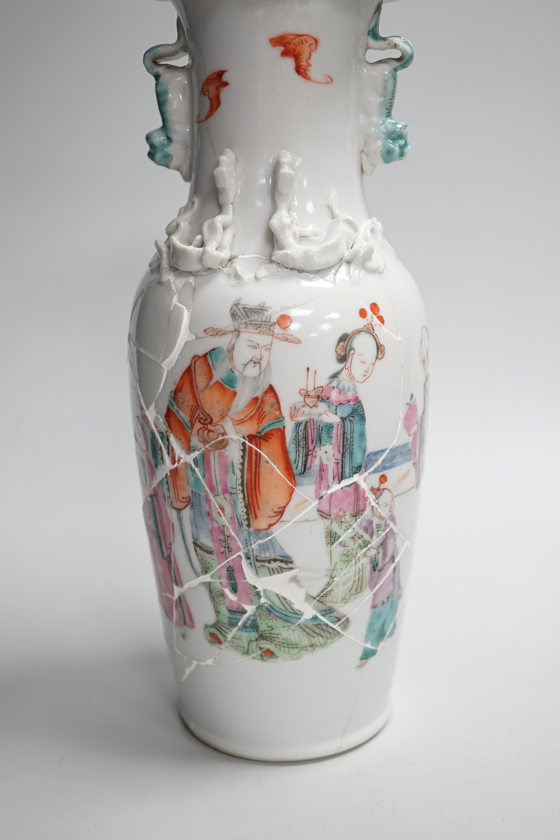 Chinese and Japanese ceramics including Canton cups and blue and white tea bowl, the largest 25cm high